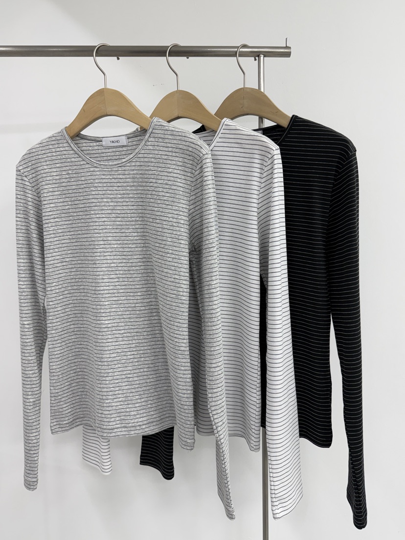 YIKHO STYLE韓國直郵實拍女士新品26春夏職業推薦長袖T恤YIKHO STYLE長袖T恤