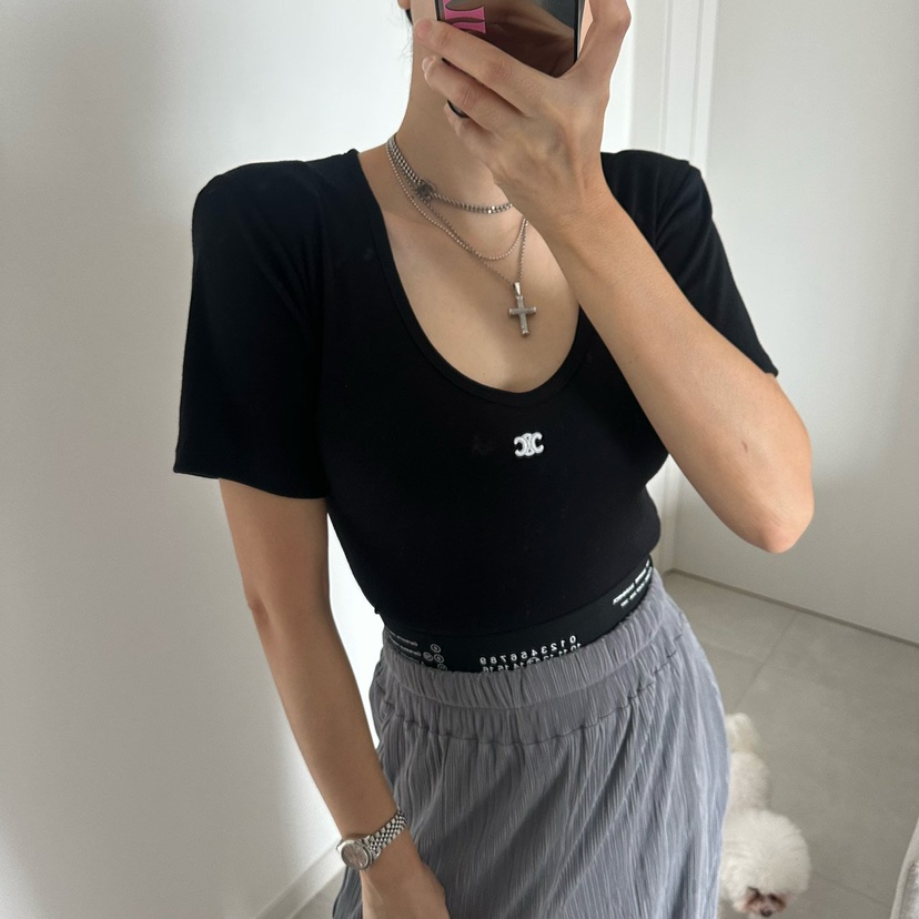 SOUIT韓國直郵女裝新品人氣26春夏熱賣休閑推薦時尚職業T恤SOUIT by mabel-LT恤圖色2