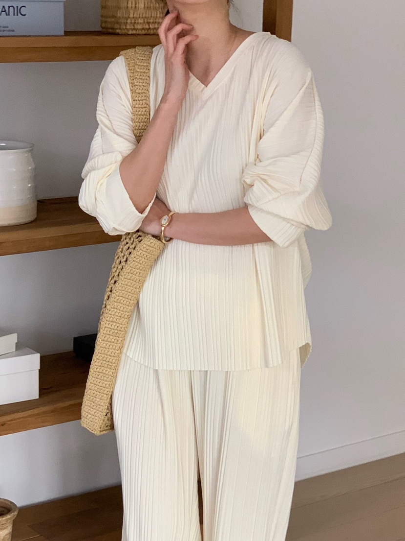 COBALT BLUE韓國東大門代購女裝新品職業人氣套裝套裝褶皺COBALT BLUE套裝