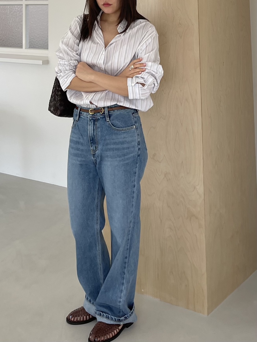 TORRE韓國東大門直郵女士新款時尚人氣休閑熱賣26春夏牛仔褲TORRE牛仔褲