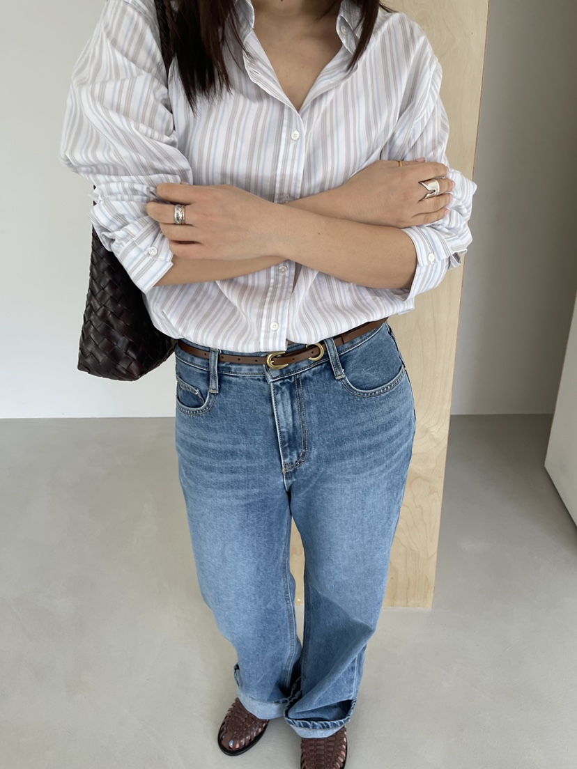 TORRE韓國東大門直郵女士新款時尚人氣休閑熱賣26春夏牛仔褲TORRE牛仔褲