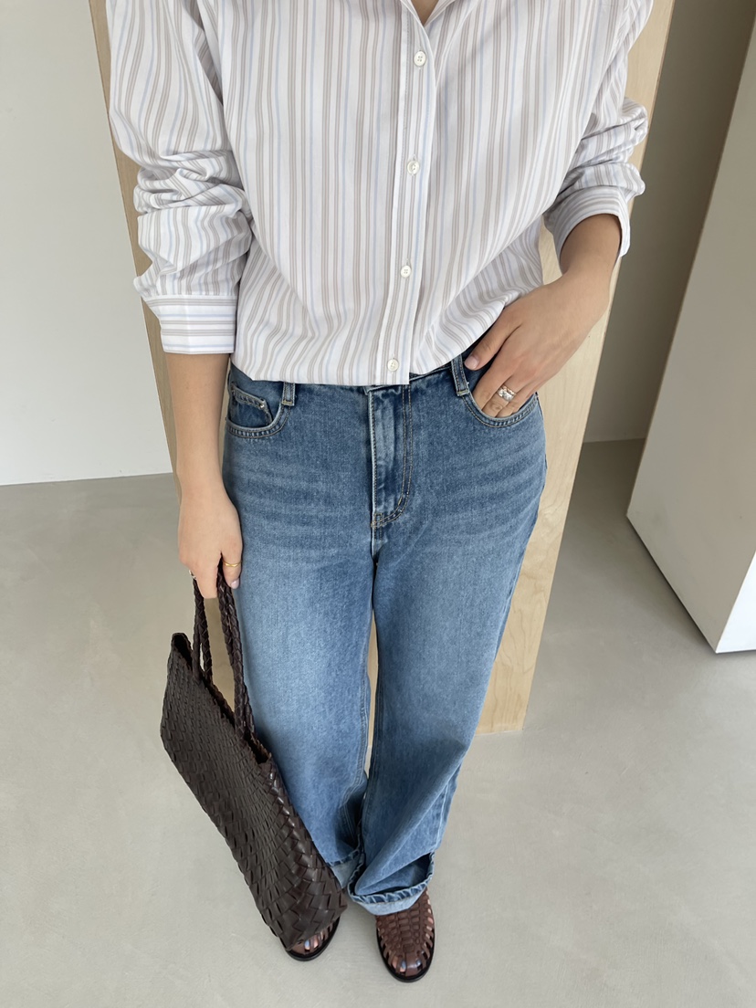 TORRE韓國東大門直郵女士新款時尚人氣休閑熱賣26春夏牛仔褲TORRE牛仔褲