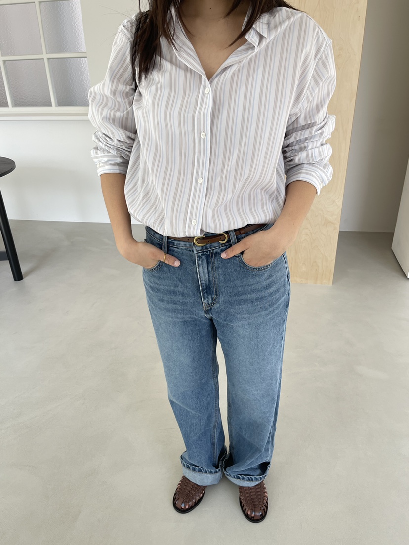 TORRE韓國東大門直郵女士新款時尚人氣休閑熱賣26春夏牛仔褲TORRE牛仔褲