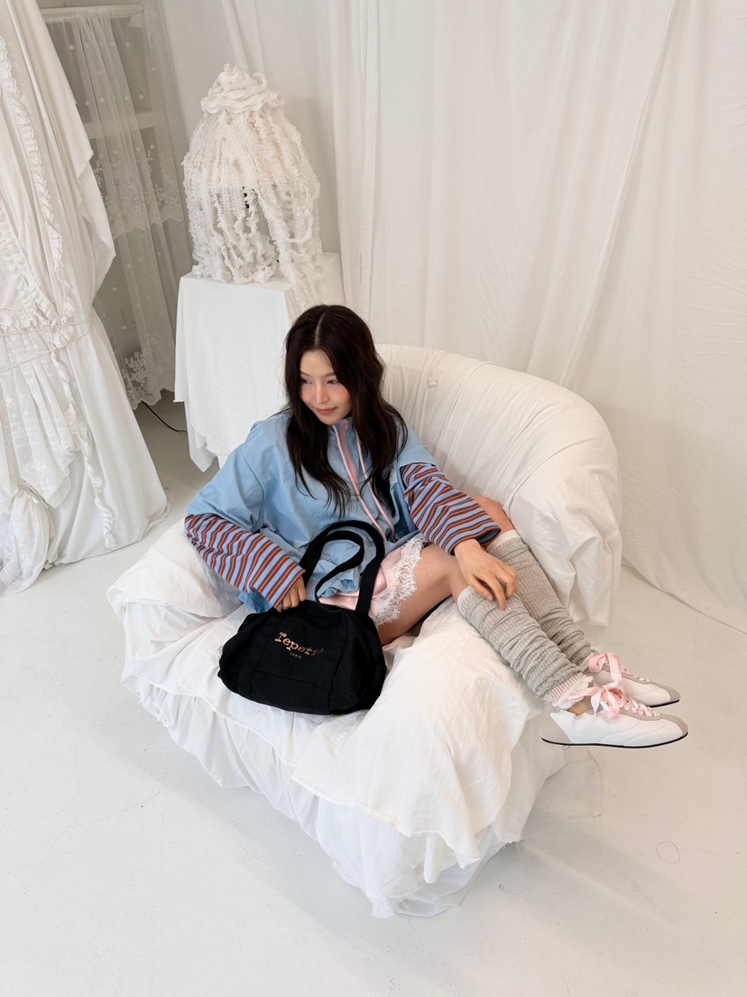 BOUTIQUE-L韓國直郵女士新品休閑時尚熱賣人氣衛衣荷葉邊BOUTIQUE-L衛衣