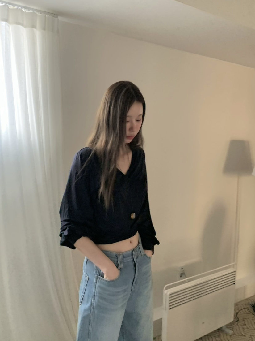 LEGACY韓國東大門代購女裝新款時尚休閑職業長袖T恤褶皺絲綢LEGACY長袖T恤