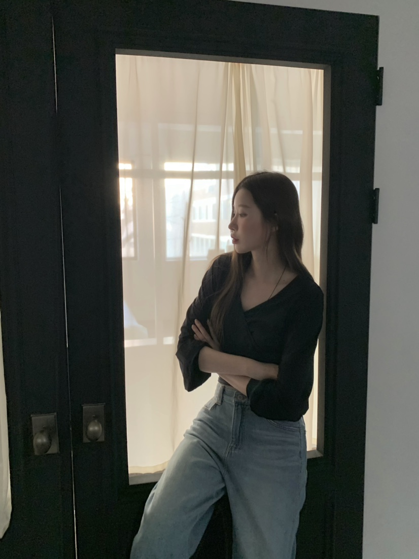 LEGACY韓國東大門代購女裝新款時尚休閑職業長袖T恤褶皺絲綢LEGACY長袖T恤