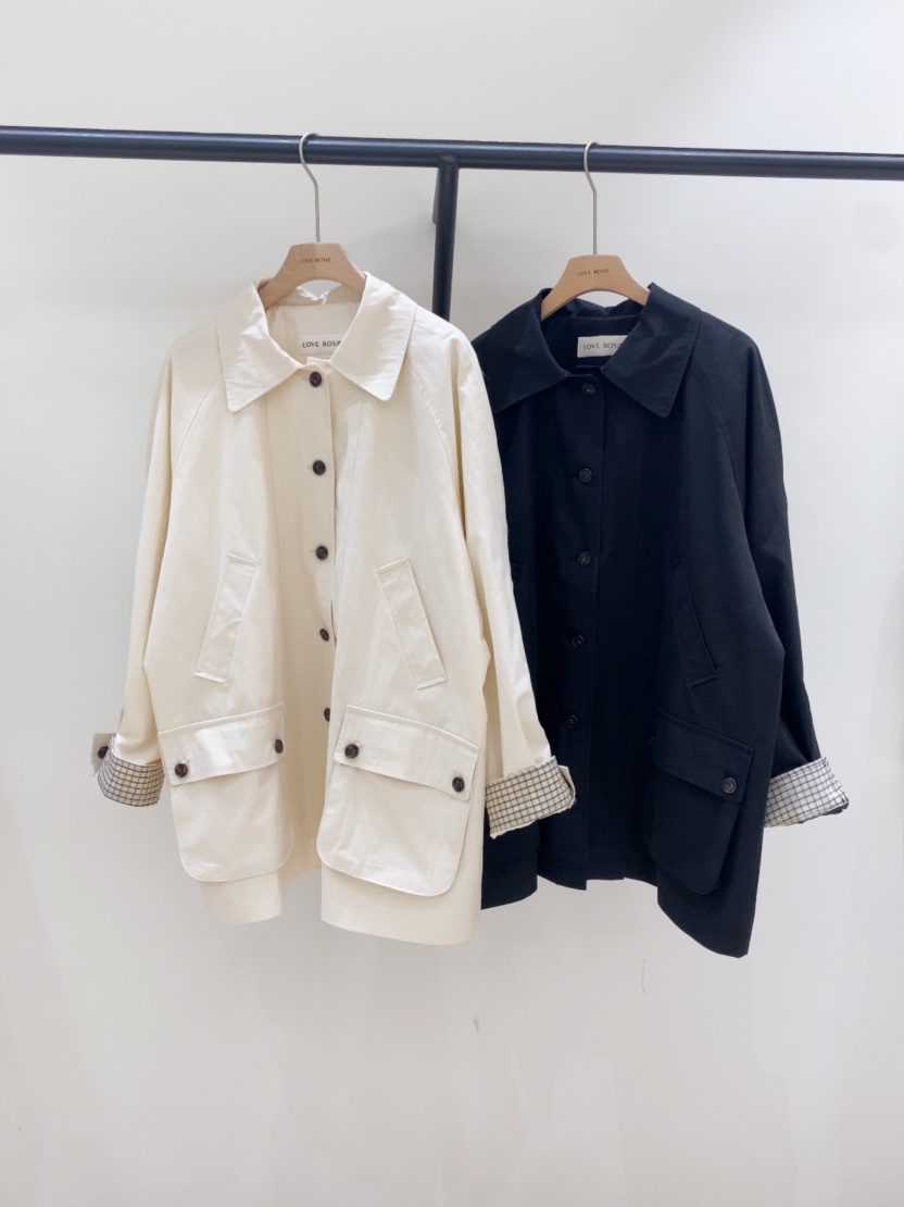 LOVE ROSIE韓國東大門直郵女裝新品職業時尚休閑長款風衣LOVE ROSIE長款風衣