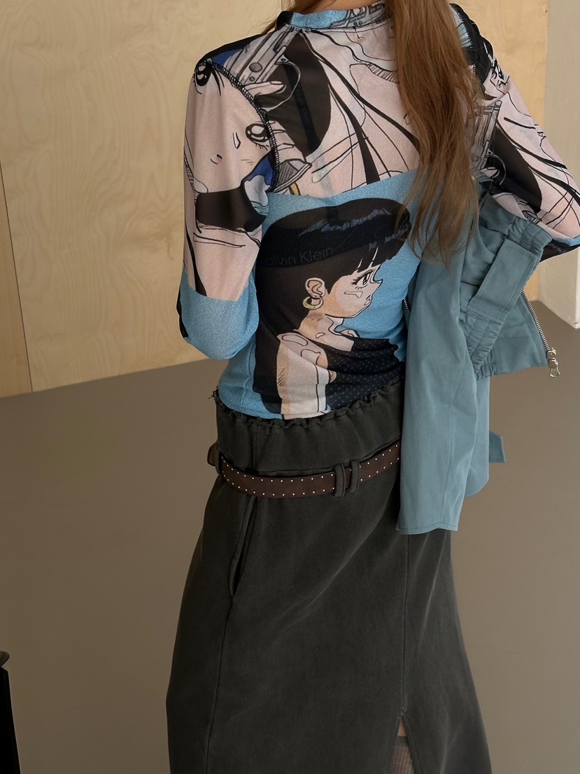 ZEROZERO韓國東大門直郵女裝新品時尚26春夏職業長袖T恤復古ZEROZERO長袖T恤