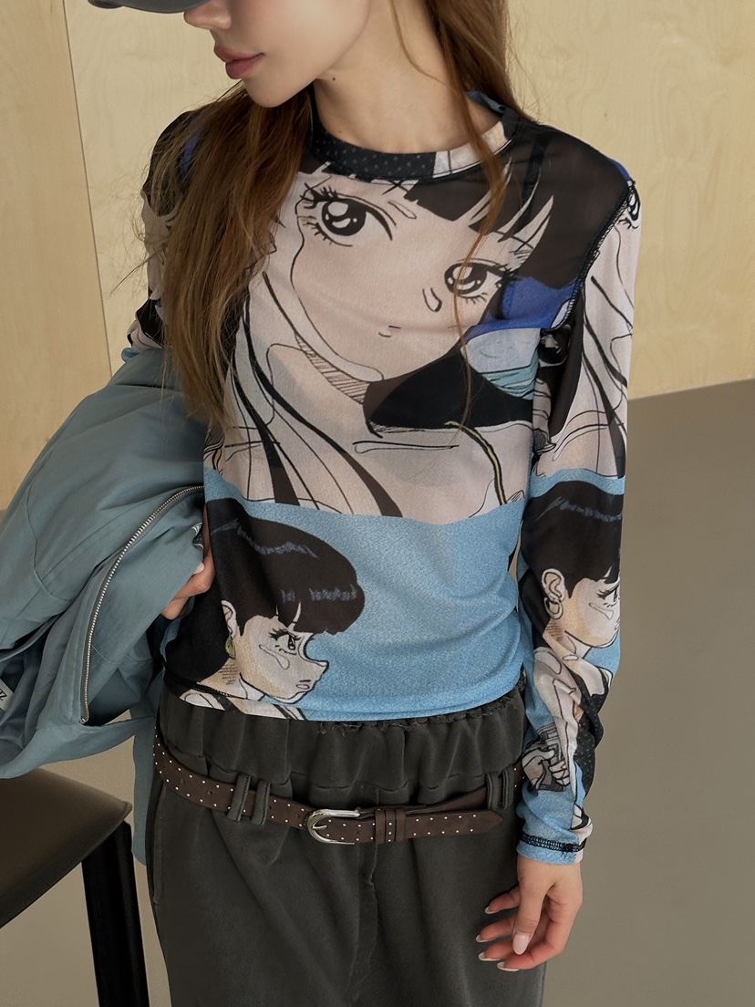 ZEROZERO韓國東大門直郵女裝新品時尚26春夏職業長袖T恤復古ZEROZERO長袖T恤