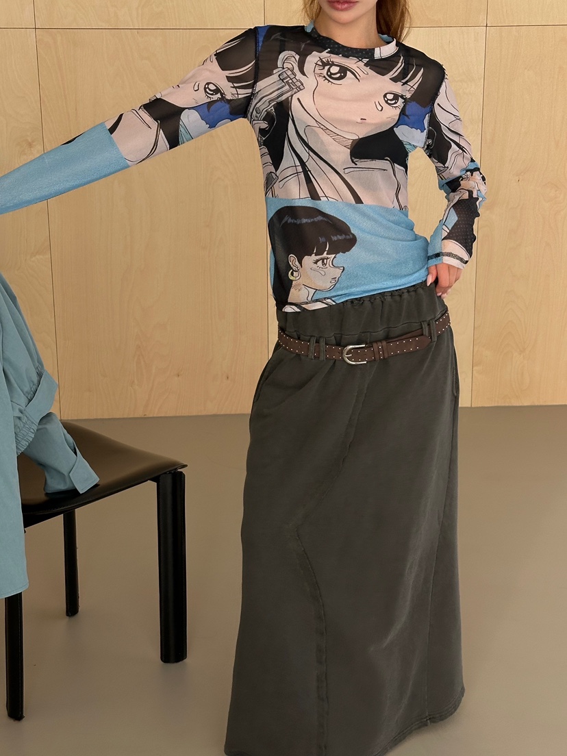 ZEROZERO韓國東大門直郵女裝新品時尚26春夏職業長袖T恤復古ZEROZERO長袖T恤