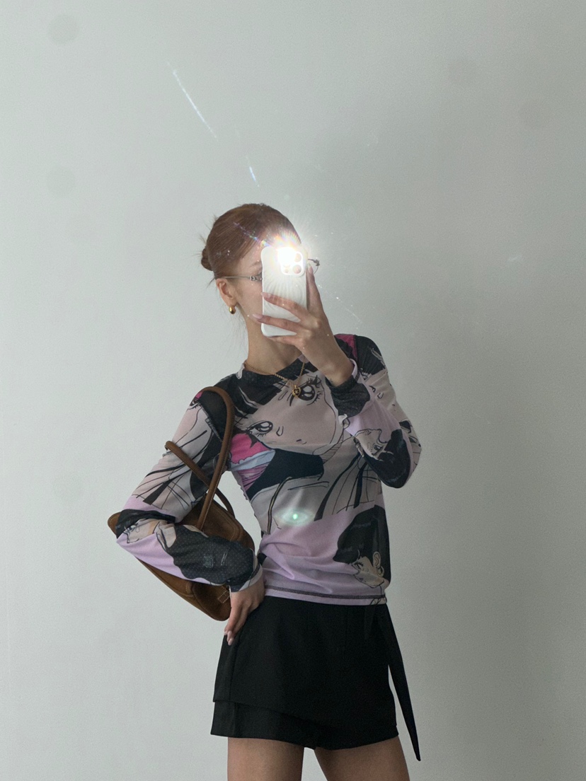 ZEROZERO韓國東大門直郵女裝新品時尚26春夏職業長袖T恤復古ZEROZERO長袖T恤