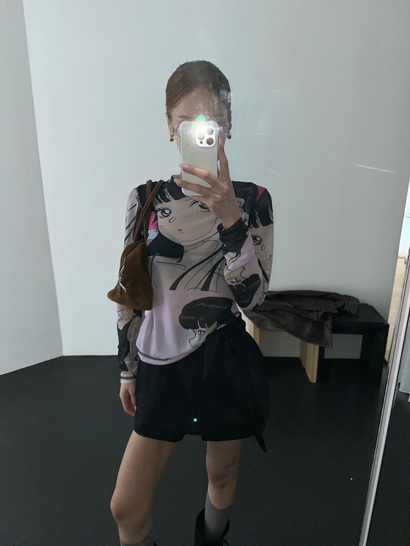 ZEROZERO韓國東大門直郵女裝新品時尚26春夏職業長袖T恤復古ZEROZERO長袖T恤