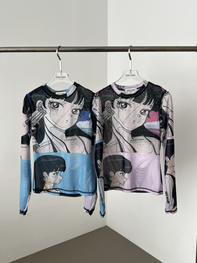 ZEROZERO韓國東大門直郵女裝新品時尚26春夏職業長袖T恤復古ZEROZERO長袖T恤