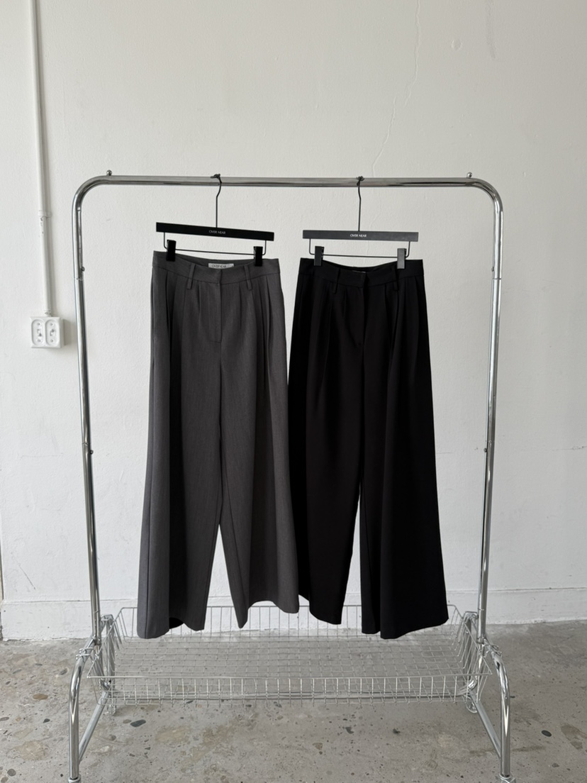 OVER NEAR韓國直郵實拍女裝新品職業人氣休閑褲不含腰帶OVER NEAR休閑褲