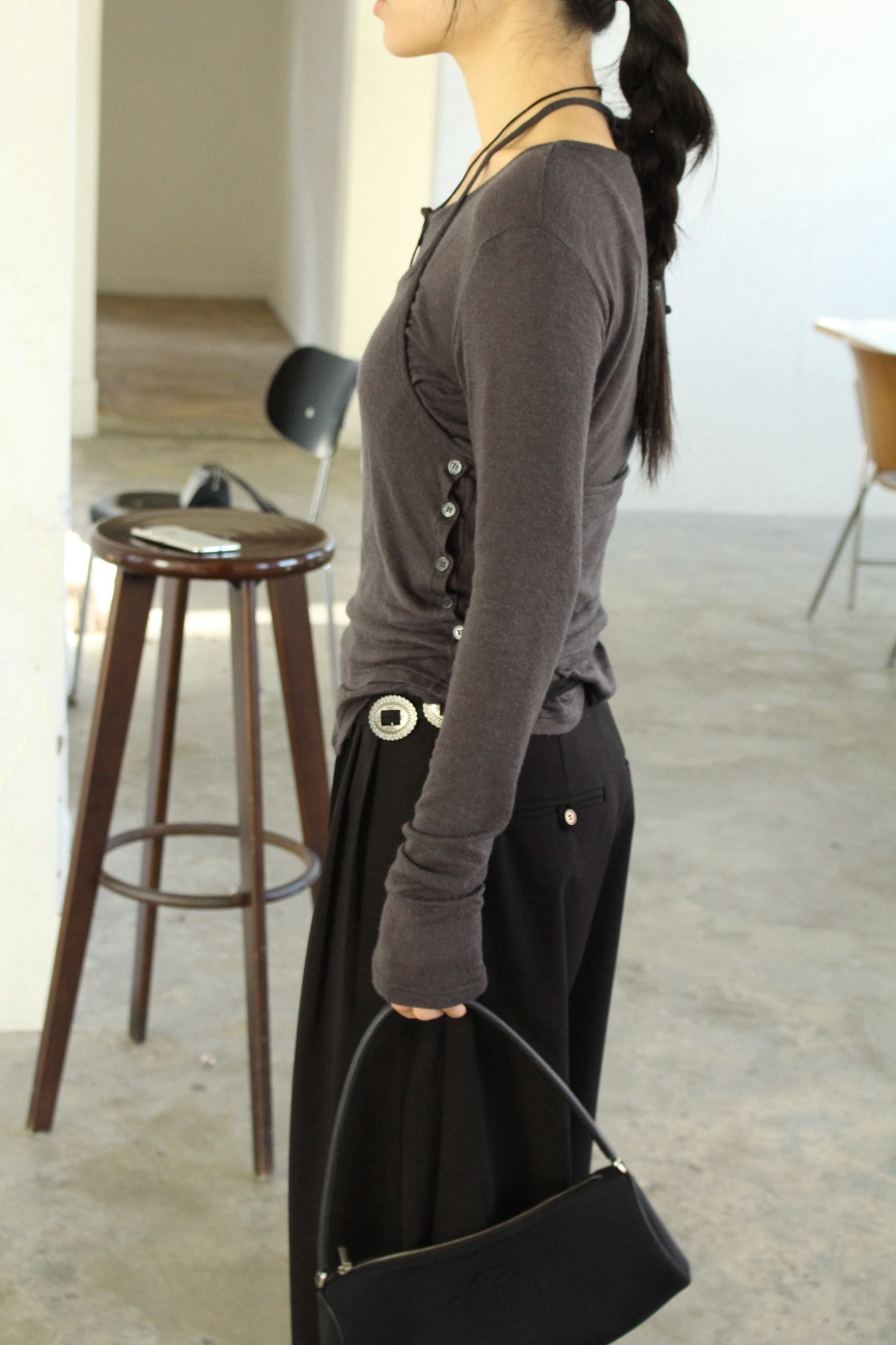 OVER NEAR韓國直郵實拍女裝新品職業人氣休閑褲不含腰帶OVER NEAR休閑褲