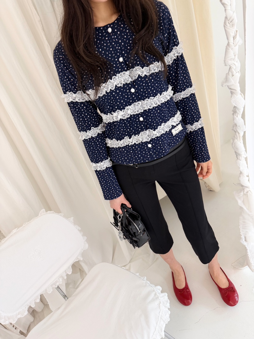 BOUTIQUE-L韓國代購女裝新款休閑推薦人氣職業襯衫蕾絲衫BOUTIQUE-L襯衫/蕾絲衫