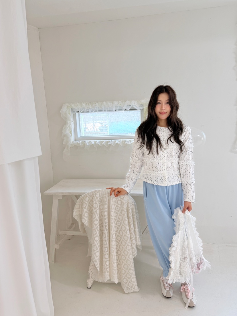 BOUTIQUE-L韓國代購女裝新款休閑推薦人氣職業襯衫蕾絲衫BOUTIQUE-L襯衫/蕾絲衫