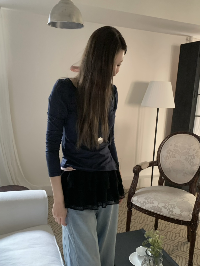 LEGACY韓國東大門代購女士新款26春夏職業休閑長袖T恤羅紋LEGACY長袖T恤