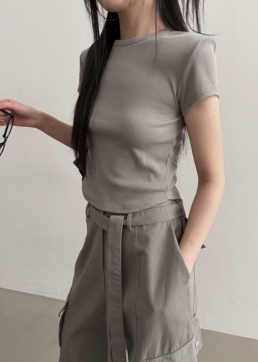 AMOOD韓國直郵女士新款熱賣職業人氣時尚休閑26春夏推薦T恤AMOODT恤