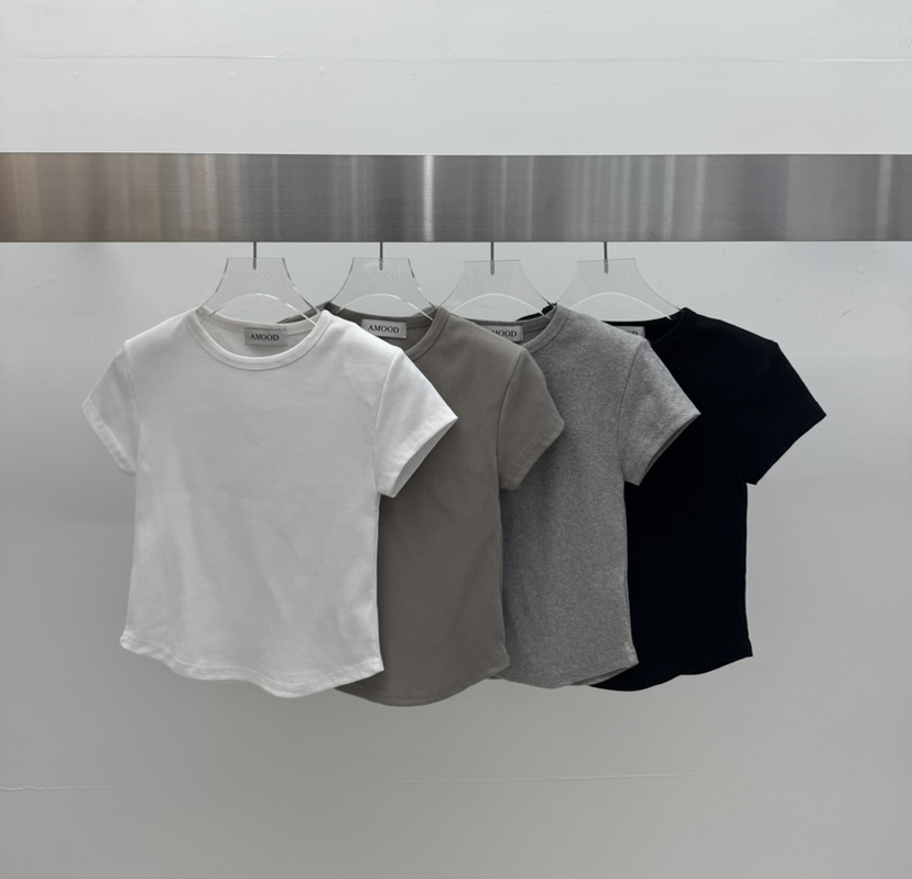 AMOOD韓國直郵女士新款熱賣職業人氣時尚休閑26春夏推薦T恤AMOODT恤