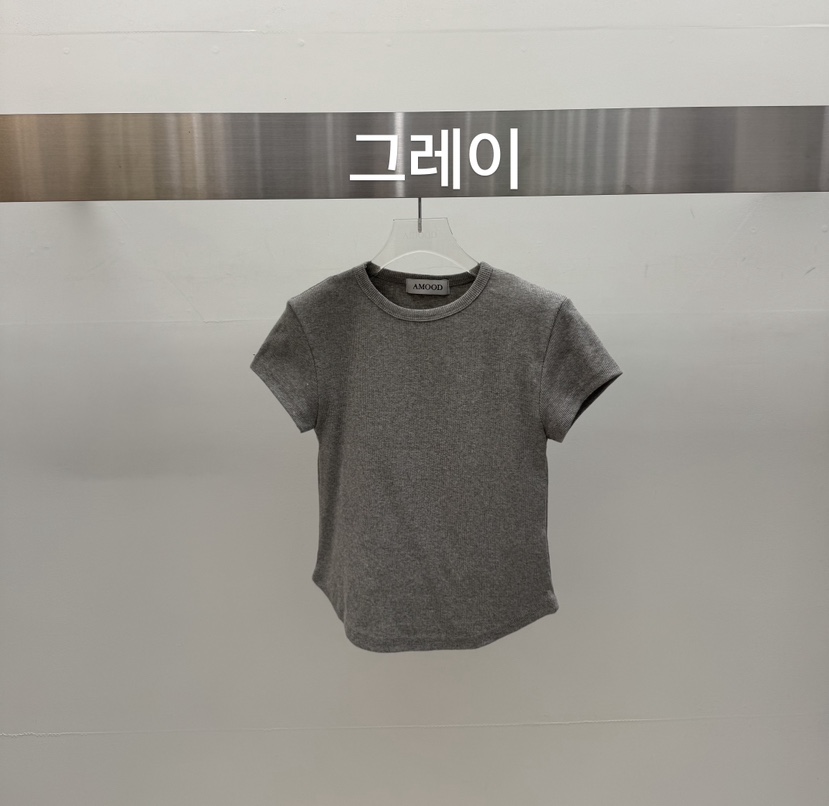 AMOOD韓國直郵女士新款熱賣職業人氣時尚休閑26春夏推薦T恤AMOODT恤圖色4