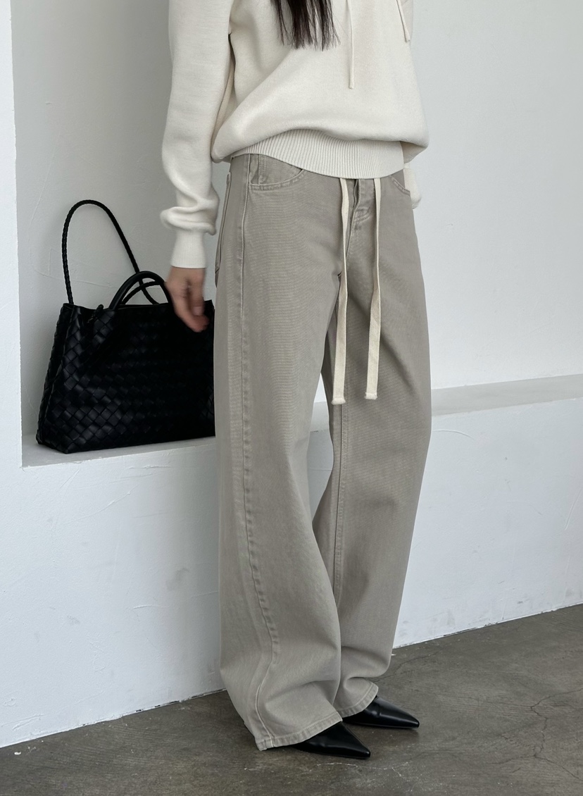 LE VASE韓國直郵女裝新品推薦休閑職業人氣26春夏牛仔褲LE VASE牛仔褲