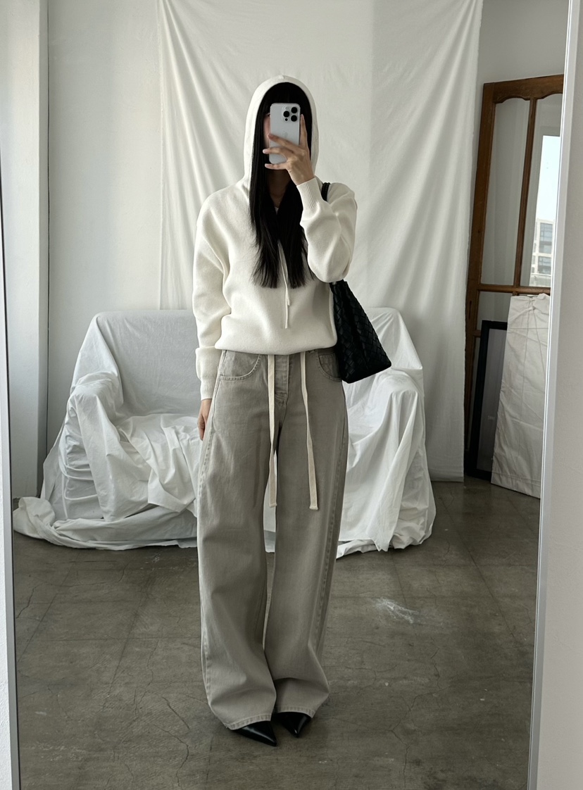 LE VASE韓國直郵女裝新品推薦休閑職業人氣26春夏牛仔褲LE VASE牛仔褲