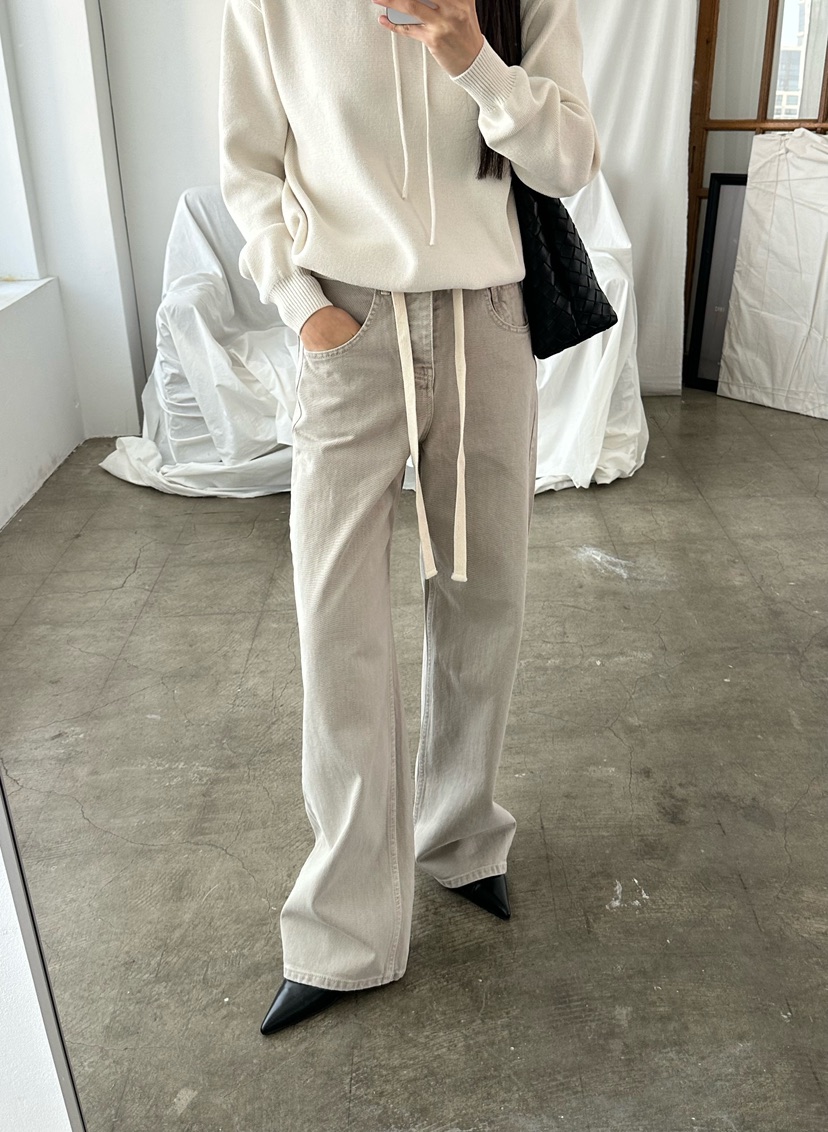 LE VASE韓國直郵女裝新品推薦休閑職業人氣26春夏牛仔褲LE VASE牛仔褲