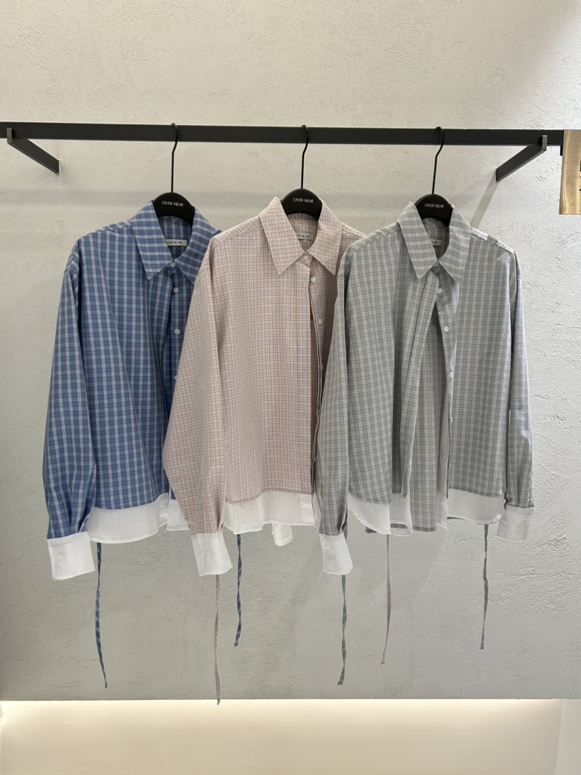 OVER NEAR韓國直郵女士新品推薦26春夏休閑熱賣襯衫蕾絲衫OVER NEAR襯衫/蕾絲衫