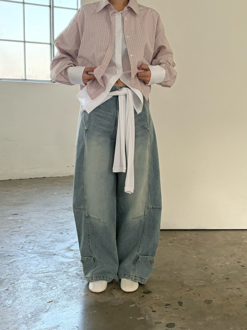 OVER NEAR韓國直郵女士新品推薦26春夏休閑熱賣襯衫蕾絲衫OVER NEAR襯衫/蕾絲衫