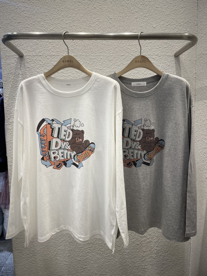 BABEL韓國直郵女士新款時尚職業熱賣休閑26春夏推薦長袖T恤BABEL長袖T恤