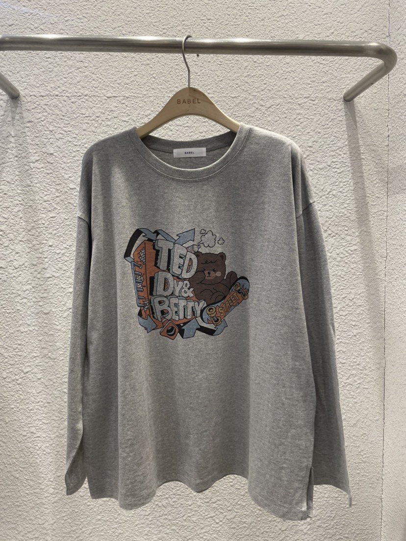 BABEL韓國直郵女士新款時尚職業熱賣休閑26春夏推薦長袖T恤BABEL長袖T恤圖色2