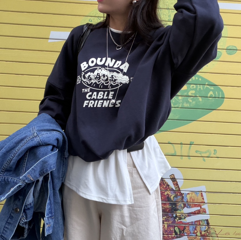 BOUND.A韓國東大門直郵女士新款時尚推薦26春夏人氣衛衣BOUND.A衛衣