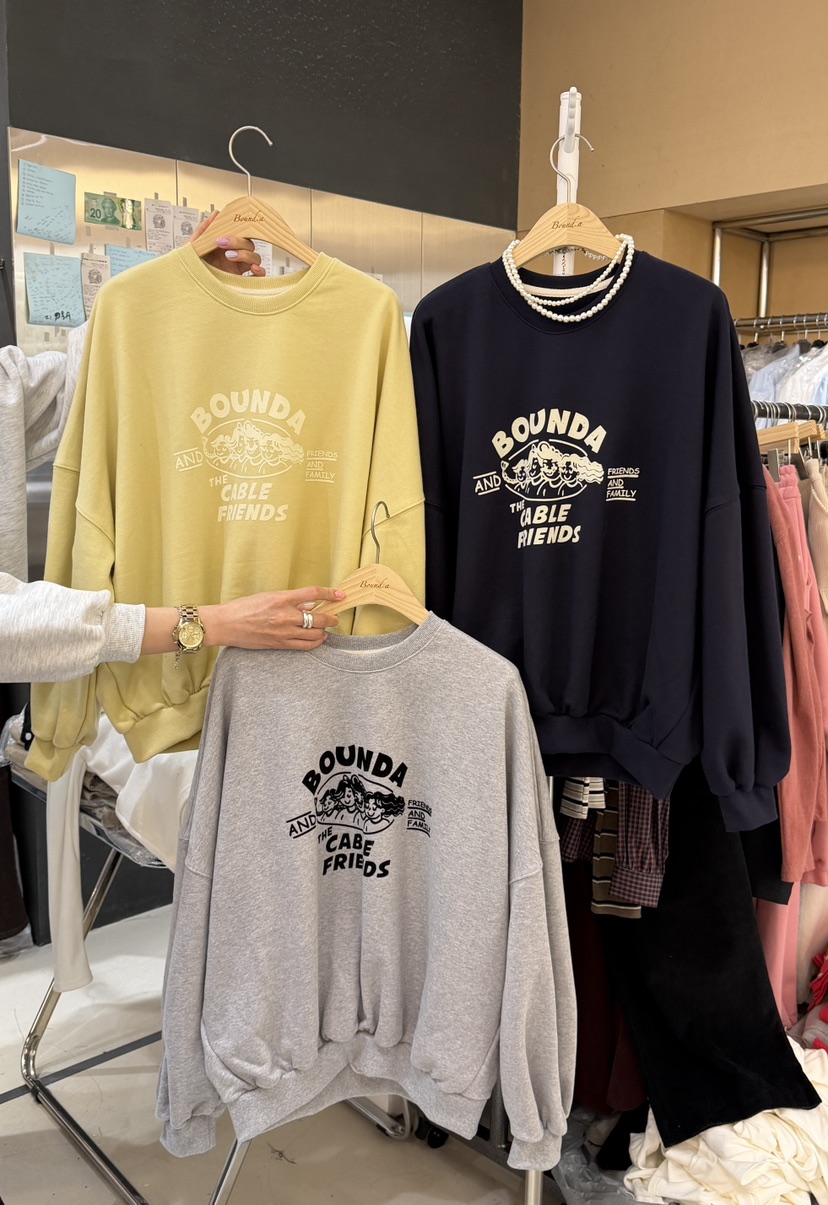 BOUND.A韓國東大門直郵女士新款時尚推薦26春夏人氣衛衣BOUND.A衛衣