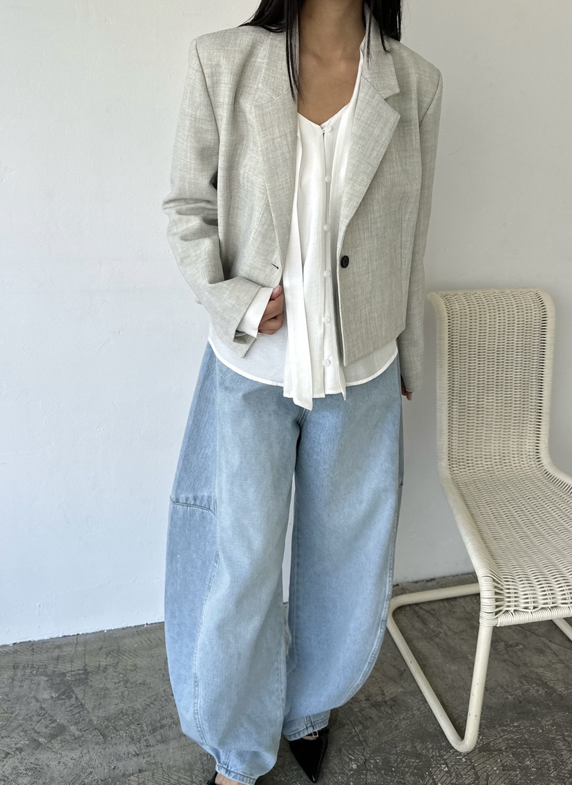 LE VASE韓國代購女裝新品推薦熱賣時尚人氣職業休閑夾克LE VASE夾克