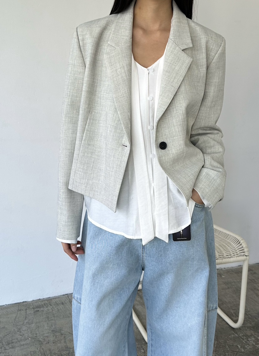 LE VASE韓國代購女裝新品推薦熱賣時尚人氣職業休閑夾克LE VASE夾克圖色2