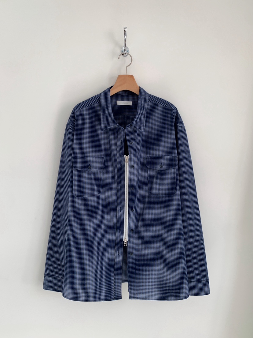 COURGETTE韓國直郵女士新款時尚26春夏職業襯衫蕾絲衫格子COURGETTE襯衫/蕾絲衫圖色2