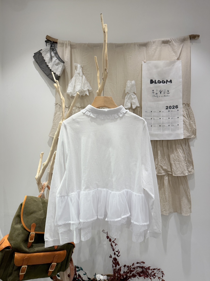 BLOOM韓國直郵實拍女士新品休閑26春夏熱賣推薦職業長袖T恤BLOOM-S長袖T恤