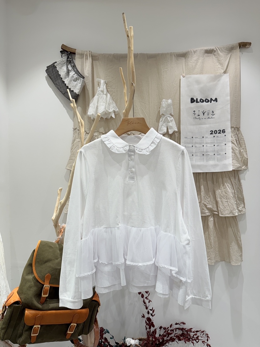 BLOOM韓國直郵實拍女士新品休閑26春夏熱賣推薦職業長袖T恤BLOOM-S長袖T恤圖色2