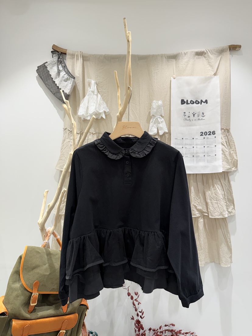 BLOOM韓國直郵實拍女士新品休閑26春夏熱賣推薦職業長袖T恤BLOOM-S長袖T恤圖色3