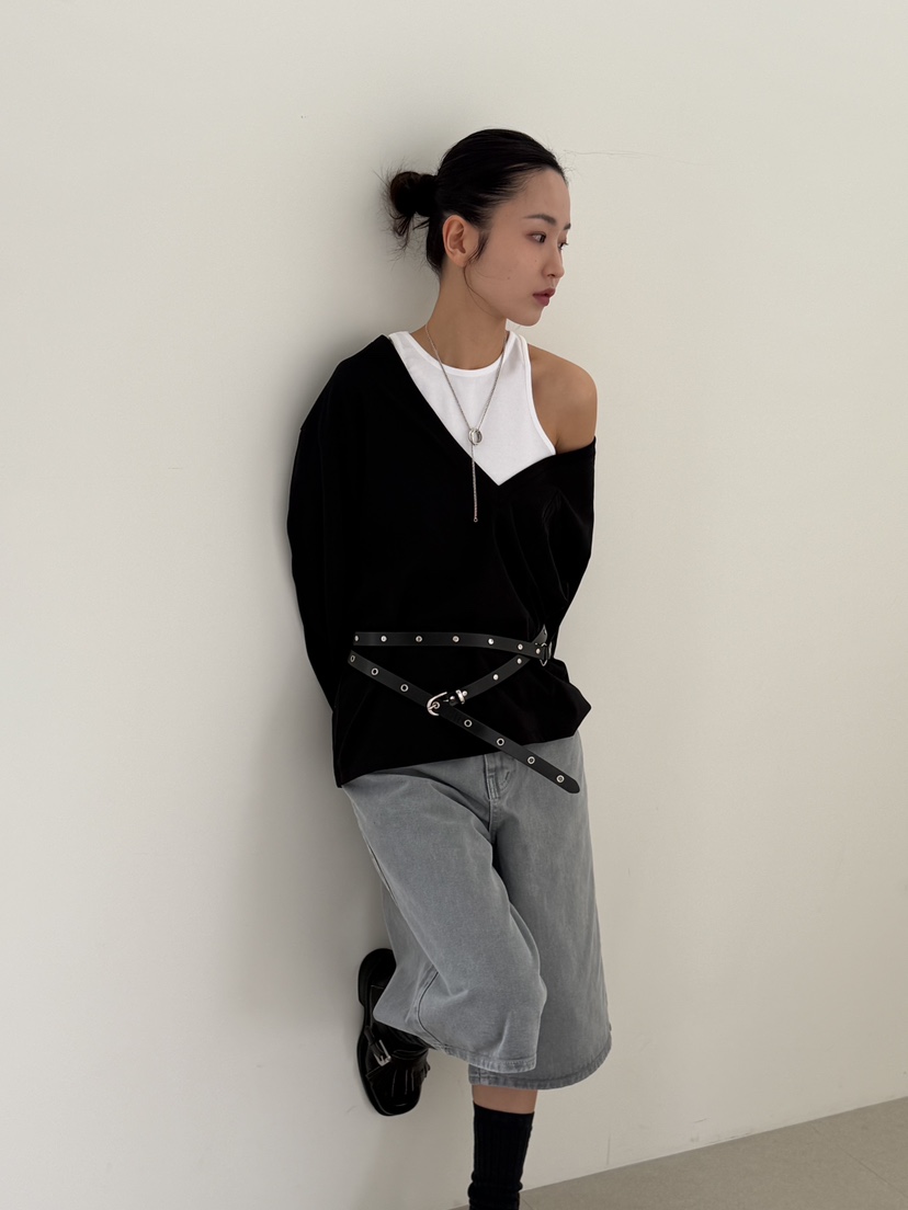 KARE/WEREPIECE韓國東大門直郵女裝新品26春夏長袖T恤口袋KARE/WEREPIECE長袖T恤