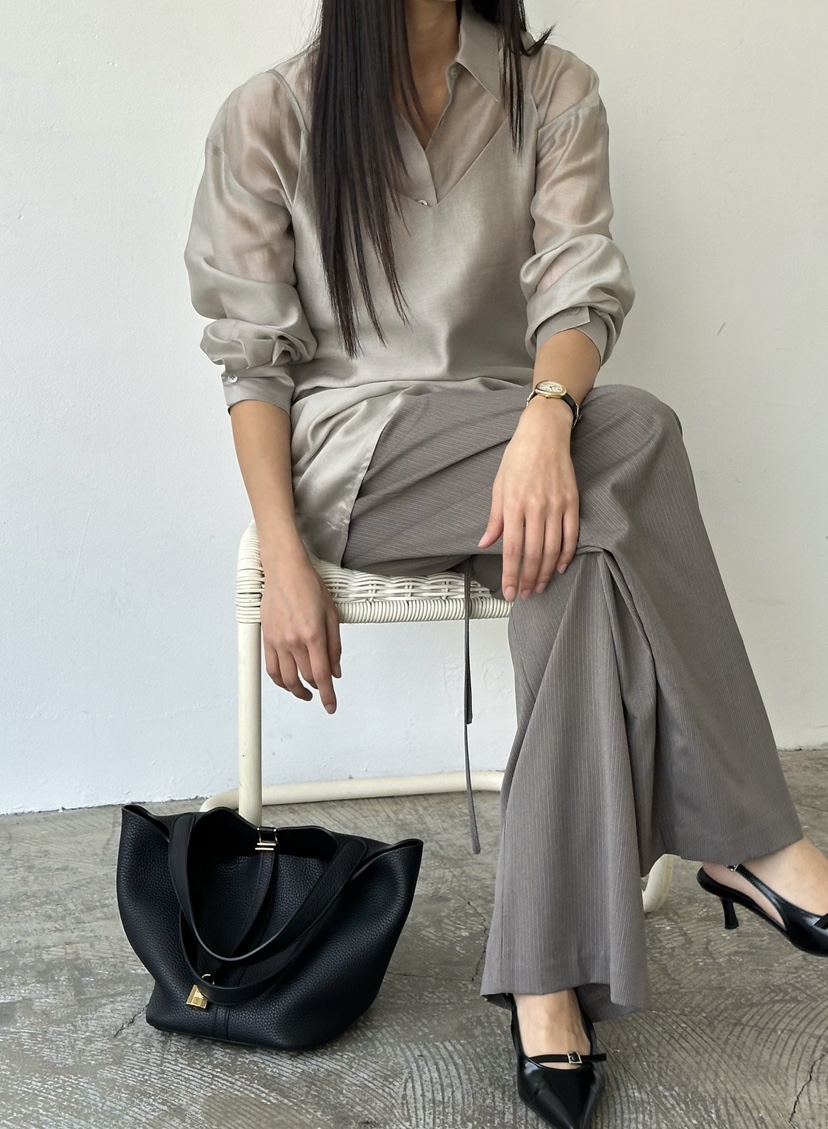 LE VASE韓國直郵女士新品人氣26春夏襯衫蕾絲衫不含內搭LE VASE襯衫/蕾絲衫