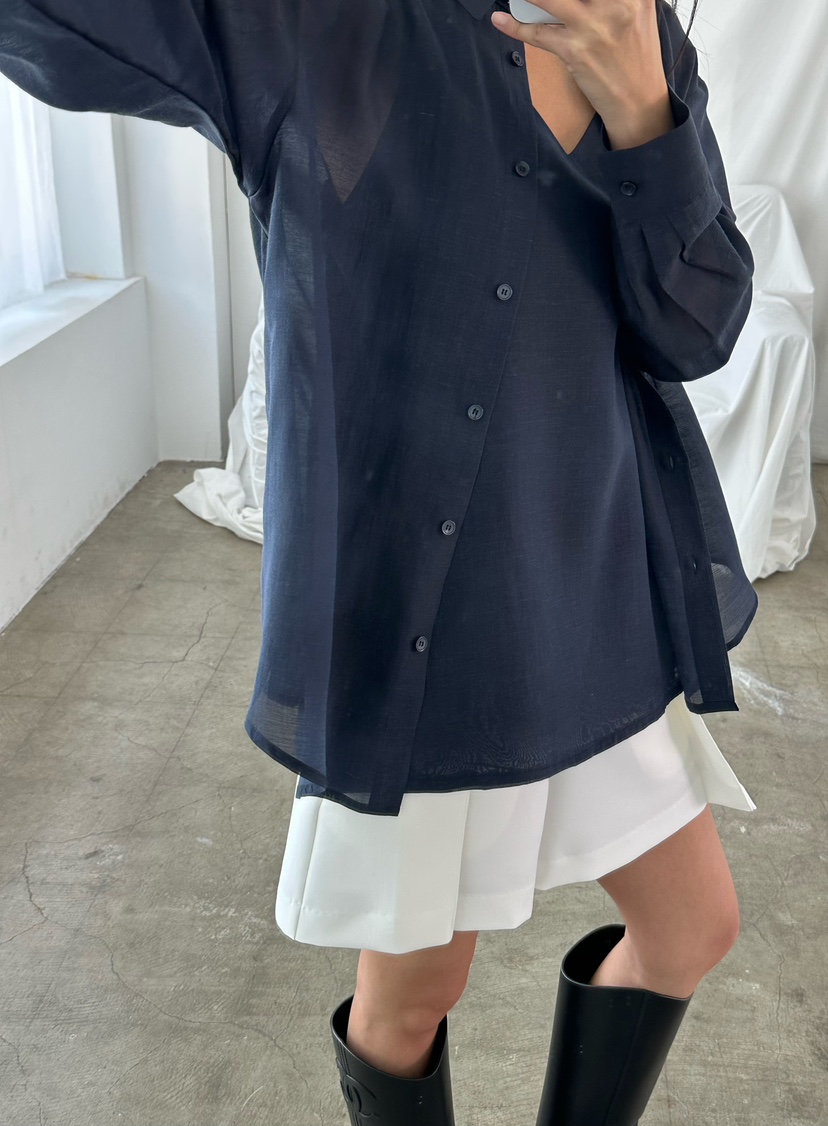 LE VASE韓國直郵女士新品人氣26春夏襯衫蕾絲衫不含內搭LE VASE襯衫/蕾絲衫