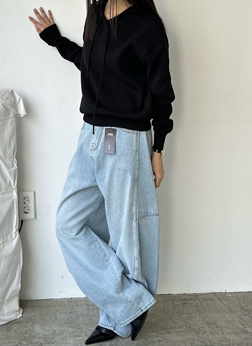 LE VASE韓國直郵女士新款推薦真品26春夏職業針織衫兜帽LE VASE針織衫