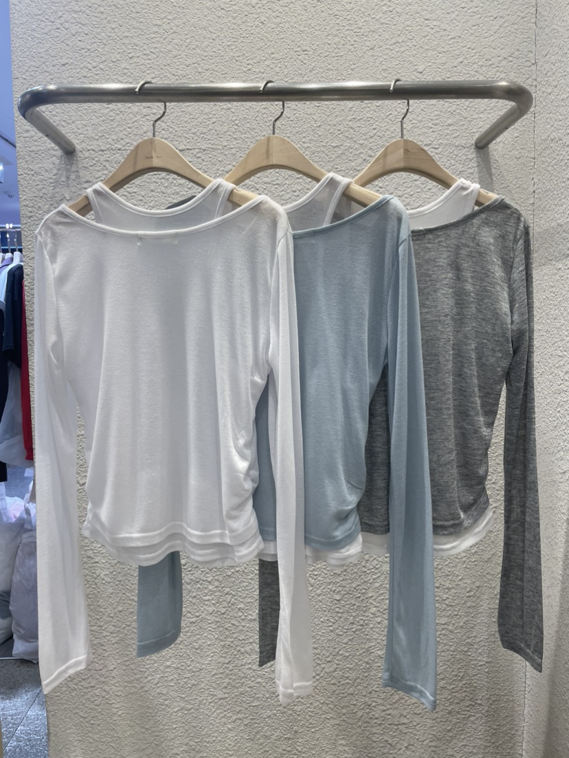 BABEL韓國直郵女士新款職業休閑時尚推薦熱賣26春夏長袖T恤BABEL長袖T恤