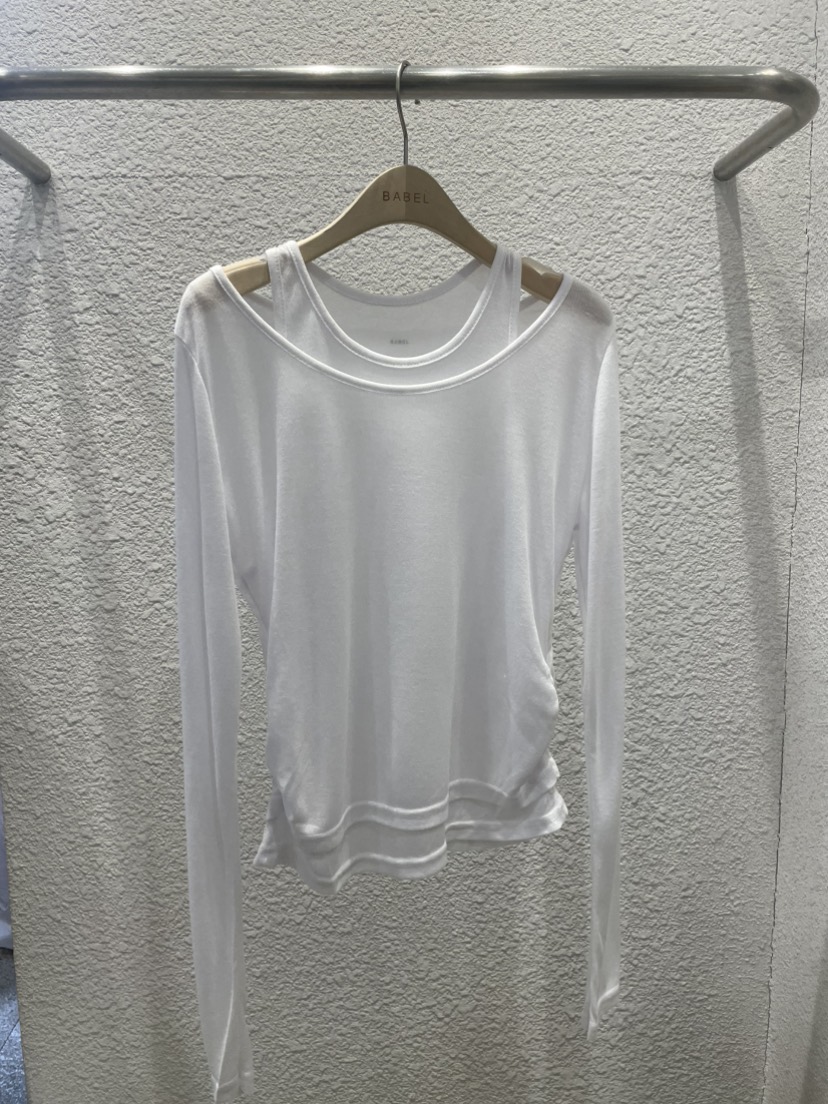 BABEL韓國直郵女士新款職業休閑時尚推薦熱賣26春夏長袖T恤BABEL長袖T恤圖色1