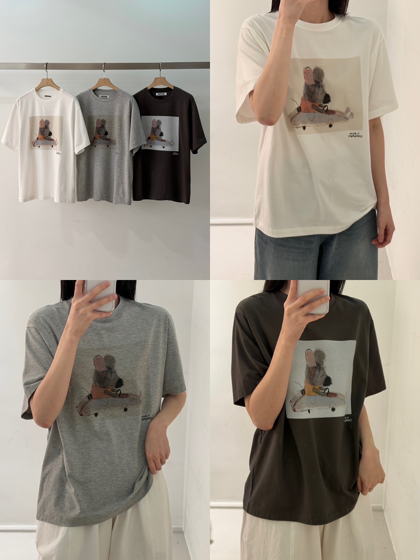 PEPPER-L韓國直郵女士新品熱賣休閑推薦26春夏人氣真品T恤PEPPERT恤