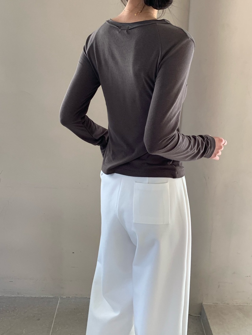 COBALT BLUE東大門代購女裝新品推薦時尚26春夏真品長袖T恤COBALT BLUE長袖T恤