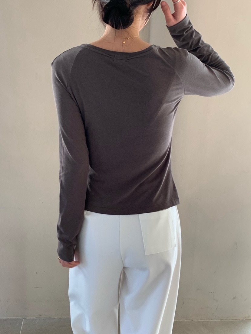 COBALT BLUE東大門代購女裝新品推薦時尚26春夏真品長袖T恤COBALT BLUE長袖T恤