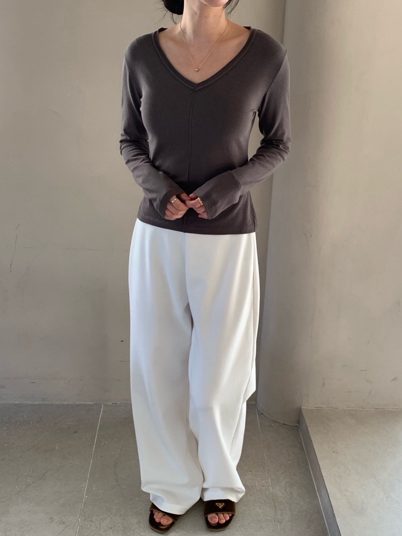 COBALT BLUE東大門代購女裝新品推薦時尚26春夏真品長袖T恤COBALT BLUE長袖T恤